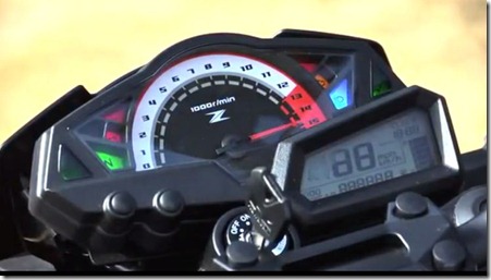 konsole speedometer kawasaki z250