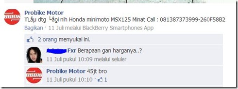 harga honda MSX 125 indonesia