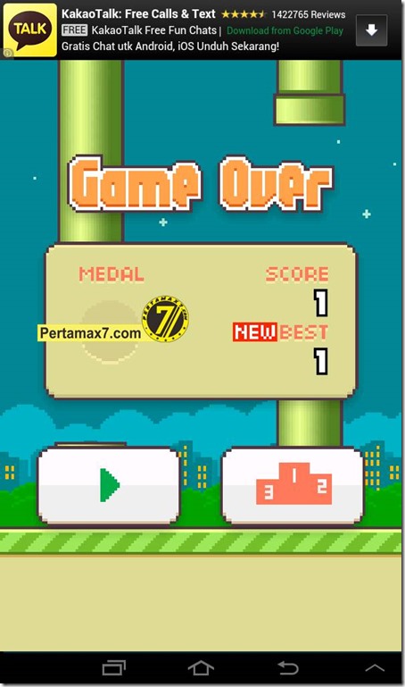 FlappyBird score