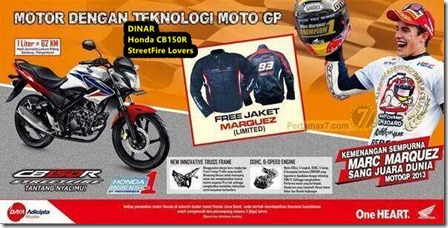 Jaket Marquez Limited Edition untuk Honda CB150R