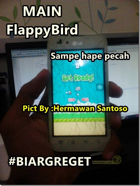 main FlappyBird sampai hape pecah