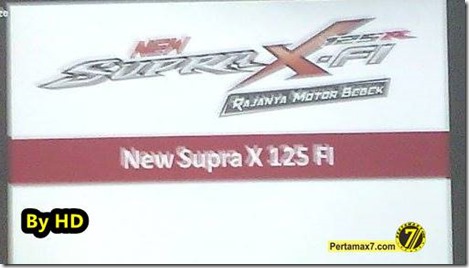new Honda Supra X 125 FI