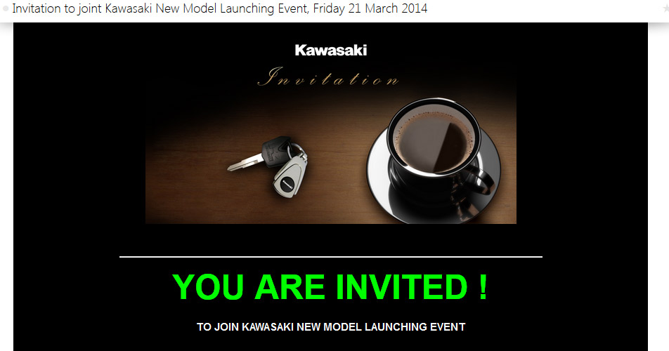 invitation launching kawasaki estrella indonesia