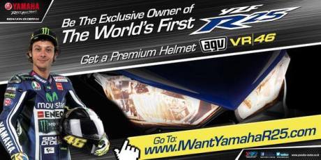 helm AGV Valentino rossi hadian Indent Online Yamaha YZF-R25