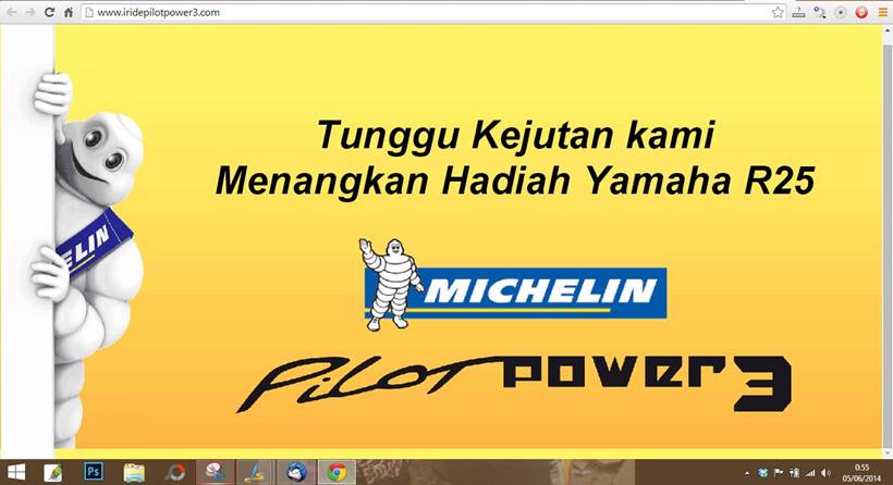 beli Indent Ban Michelin Pilot Power3 Berhadiah Yamaha YZF-R25