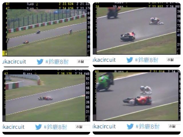 astra honda racing crashed on suzuka 4 hours japan