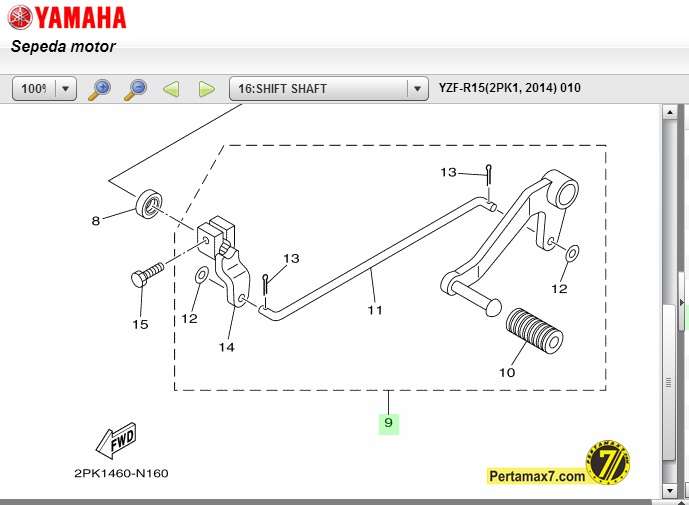 Pedal Shift Yamaha R15
