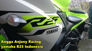 Yamaha YZF-R25 warna hijau stabilo 1