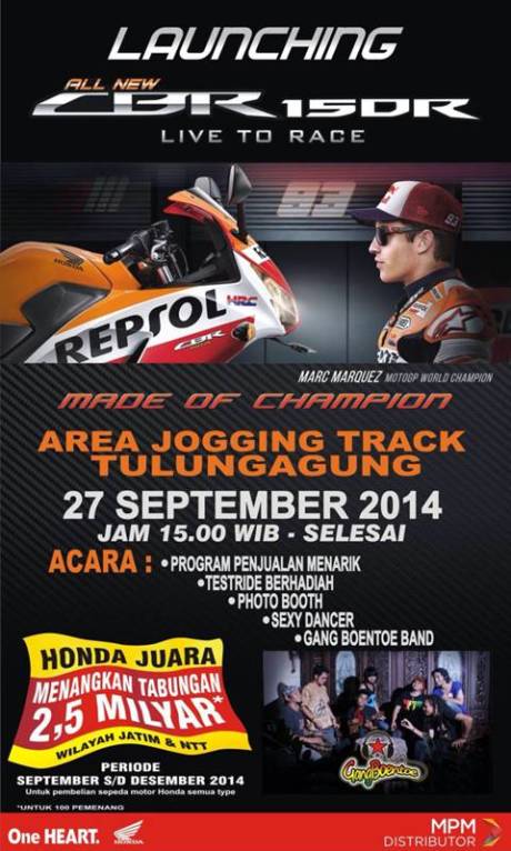 launching Honda CBR150R di Kediri Jawa Timur
