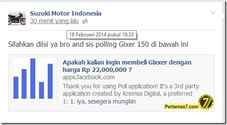 polling suzuki gixxer indonesia