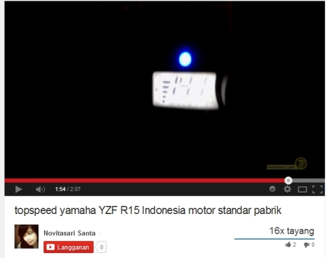 Top Speed Yamaha YZF-R15 tembus 141 km.jam di Yogyakarta