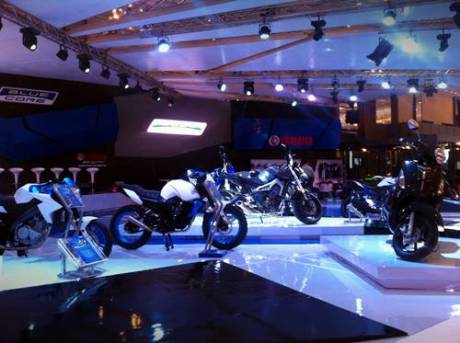 Display motor Yamaha di Indonesia Motorcycle Show