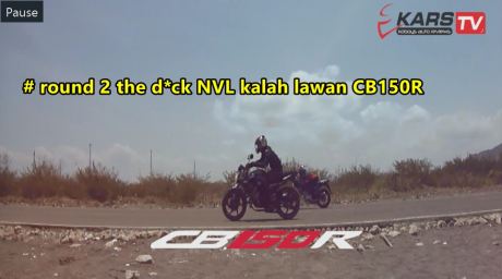 ganti rider yamaha new vixion kalah vs hnda CB150R round 2