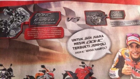 iklan Honda Untuk Jadi Juara Mesin DOHC Terbukti Jempol, SOHC mana Nampol