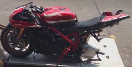 Ducati 848  EVO crash di sentul