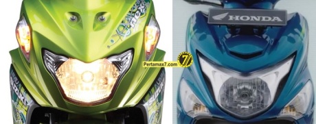 Suzuki Nex VS Honda beat POP ESP lampu