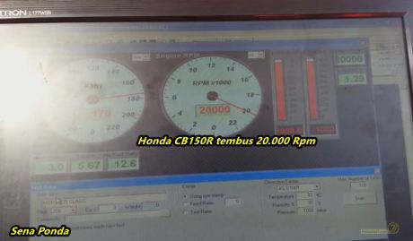 Honda CB150R tembus 20.000 Rpm