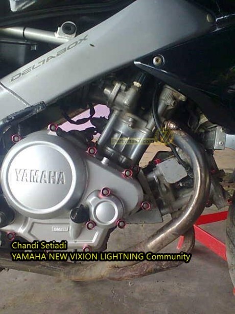 Modifikasi Yamaha Vixion  2 Piston V twin 300 cc asal 