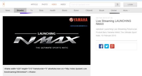 Live Streaming LAUNCHING Yamaha NMAX 155 terbaru