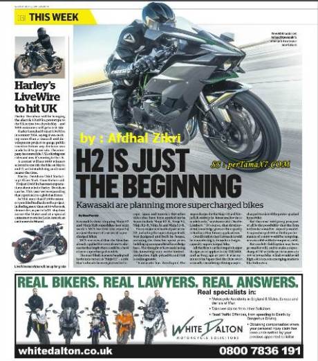 Kawasaki Akan Tanam Supercharged di banyak motor,  Ninja H2 cuma permulaan