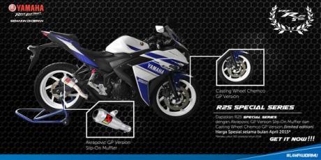 Habiskan Stok rakitan 2014,Yamaha Indonesia luncurkan R25 Special Series LImited Edition