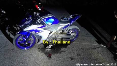 Kecelakaan yamaha R3 di Thailand 01  Pertamax7.com