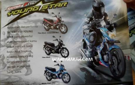 brosur suzuki satria F115 young star standar dan motogp
