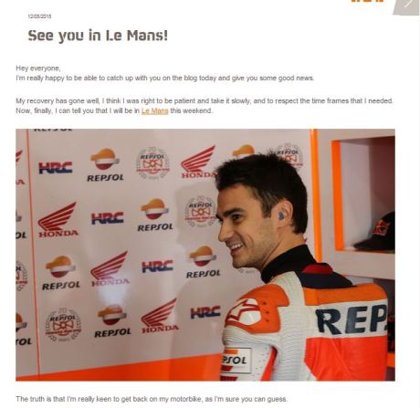 pedrosa  see you in le mans motogp 2015