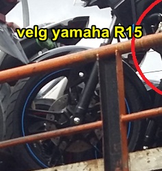 velg depan yamaha new vixion facelift 2015 pakai velg yamaha R15