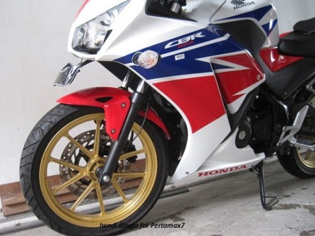 Modifikasi Honda CBR150R lokal pakai velg Daytona GP Wheel konsep CBR1000RR SP 06Pertamax7.com