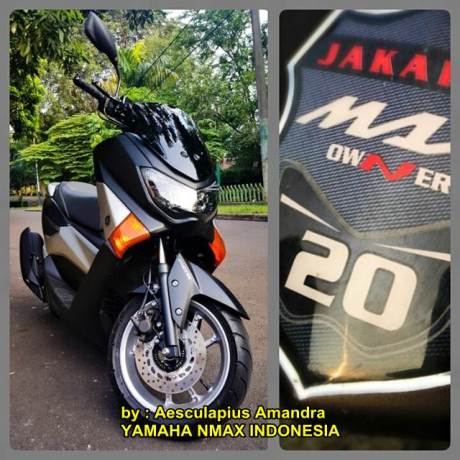 Modifikasi Yamaha NMAX hitam Doff, Kekar nan menawan 