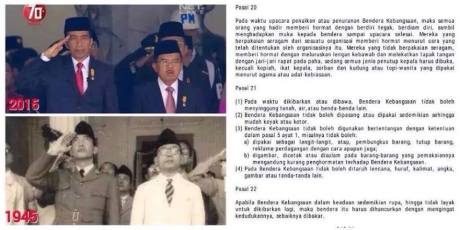 alasan mengapa Wakil Presiden Jusuf Kalla Tidak Hormat Bendara Saat Upacara di Istana Negara