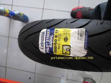 Ganti Ban Michelin Pilot Street Radial buat Yamaha New Vixion di Mitra Ban Solo 01 Pertamax7.com