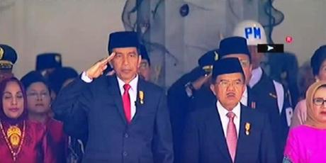 Kenapa Ya Wakil Presiden Jusuf Kalla Tidak Hormat Bendara Saat Upacara di Istana Negara