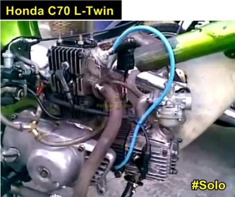 modifikasi honda C70 L-twin Solo pertamax7.com