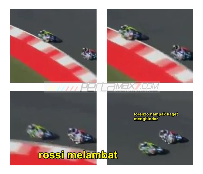 Rossi melambat halangi Lorenzo Dapat Penalty Point di kualifikasi motogp Misano 2015 pertamax7.com