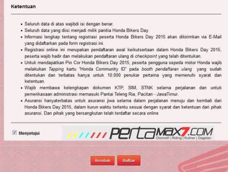 Ayo Daftar Online Honda Bikers Day 2015 di Pantai teleng ria Pacitan Jawa Timur pertamax7.com 3