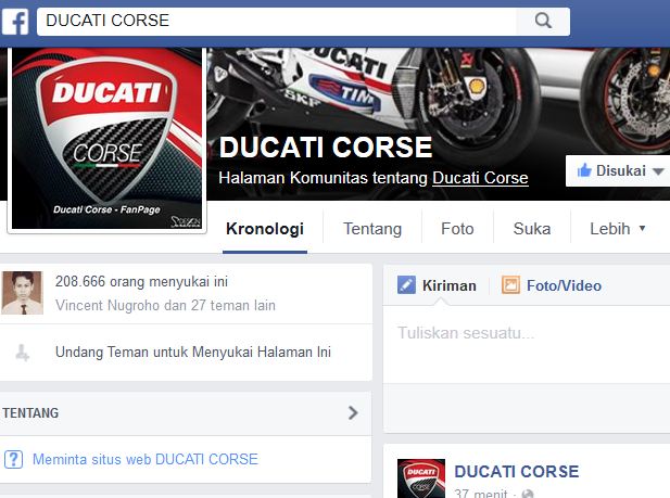 fb ducati corse Ducati Team MotoGP Dukung Valentino Rossi  pertamax7.com 1