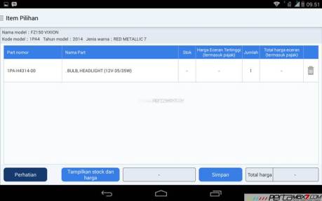 Mencoba Aplikasi Android Yamaha PartsCatalogue buat cek spare parts 11 pertamax7.com