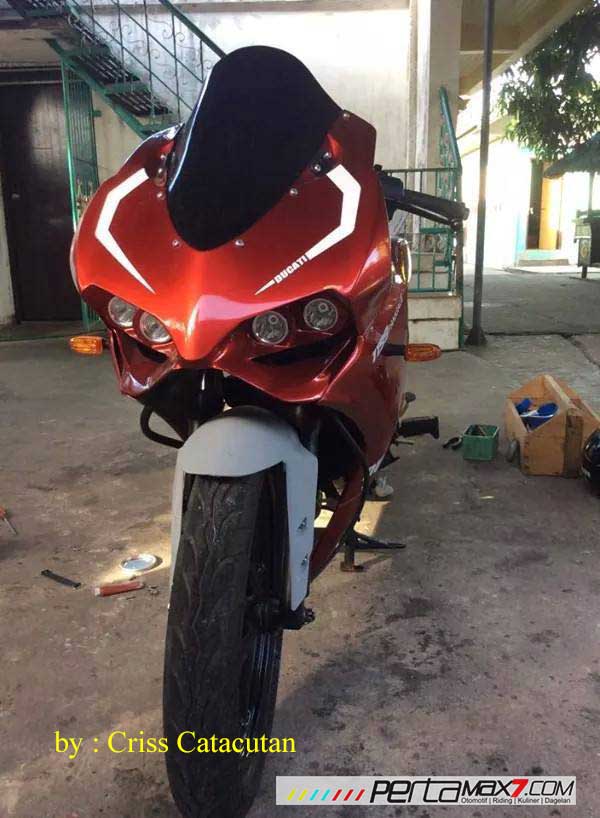 Modifikasi Yamaha SZ-R jadi Ala Ducati Panigale asal Filipina ini Unik 06 Pertamax7.com