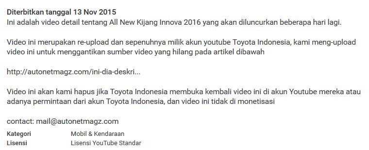 Video All New Kijang Innova 2015 bocor oleh Toyota, Antara Tidak Sengaja apa Trik Marketing, whatever ... Pamer Kaya Fitur pertamax7.com