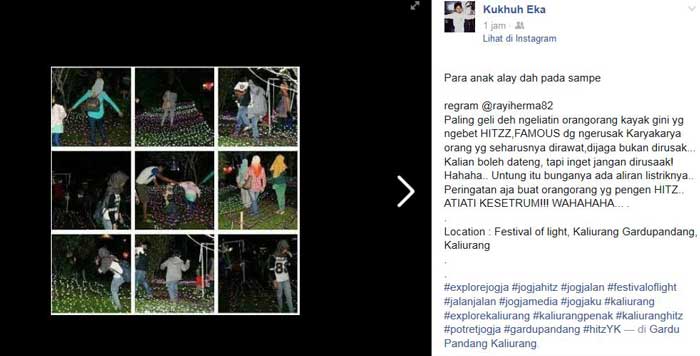 Indahnya Festival Festival Of Light Kaliurang Jogja, Boleh Di Injak Kah Awas Kesetrum 03 Pertamax7.com