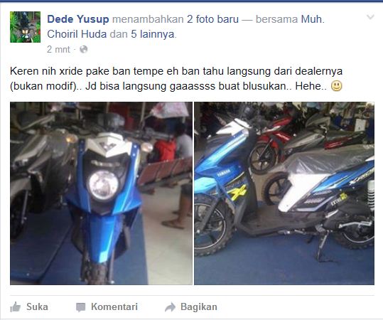 Keren nih Yamaha X-Ride Pakai Ban Tahu Langsung dari Diler, Siap Hadapi Jalanan Ancur pertamax7.com