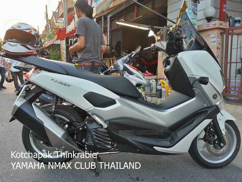 Modifikasi Yamaha NMAX 155 pakai knalpot Ninja 250 FI Makin Keren 06 Pertamax7.com