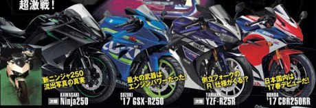 Pertarungan-kelas-250-CC--Kawasaki-Ninja-250,-Yamaha-YZF-R25,-Honda-CBR250RR-dan-Suzuki-GSX-R250-Pakai-Upside-Down-Fork-pertamax7.com-